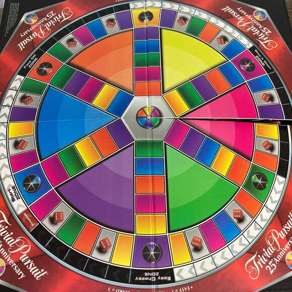 Trivial Pursuit 25th Anniversary Edition Board Game by Hasbro - Picture 6 of 9